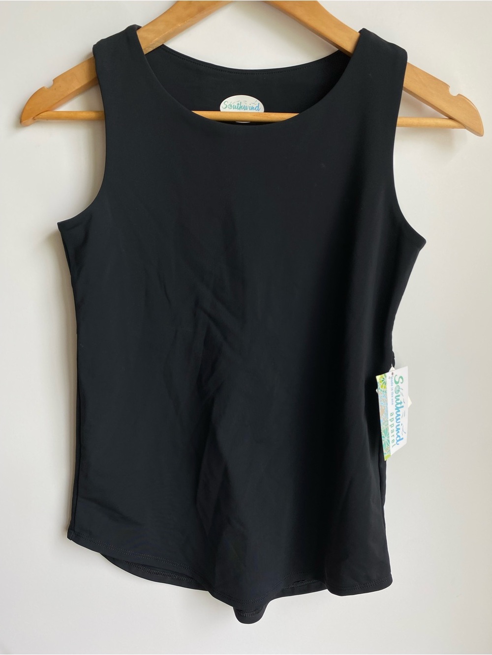 Southwind Apparel High Neck Performance Tank Stretch Black XS